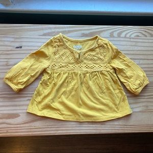 Yellow long sleeve top 18 months